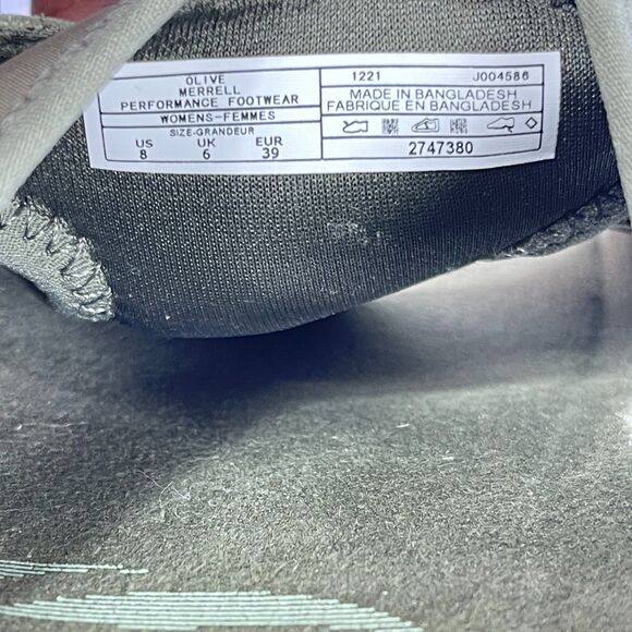 Merrell Terran 3 Cush Womens Slide US 8 Olive Leather Slip On Sandal J004586 - Picture 12 of 12